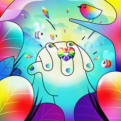 Pride month 🏳️‍🌈 2d animated video animation animation studio animation studio edinburgh brand animation brand video corporate video design explainer video fab design flat design gradients illustration lgbtq love motion design motion graphics pride rainbow