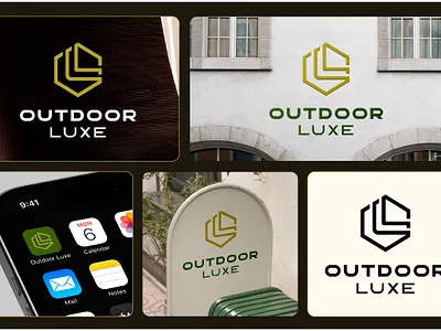 Outdoor Luxe branding for luxury brand luxe logo luxury logo