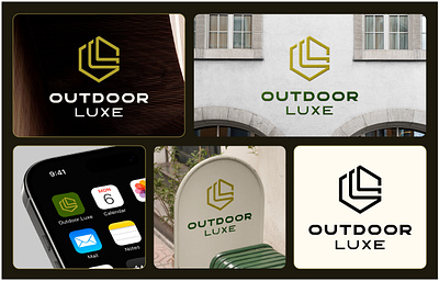 Outdoor Luxe branding for luxury brand luxe logo luxury logo