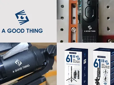 Selfie stick product logo for a recurring client - Amazon logo elegant logo