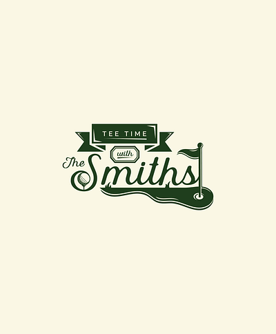 Tee Time with The Smiths branding design golf graphic design logo logo design
