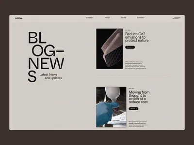 Co.ba - Bold Typography Blog Layout blog blog design blog news blog style clean co.bo. co.bo. blog home page landing page minimalist modern ui ui design ui ux ux ux design web web design website website design