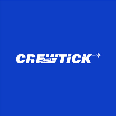 Crewtick Custom wordmark logo elegant logo