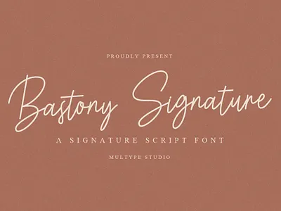 Bastony Signature Font By Multype Studio branding design font fonts logo script font typedesign typeface