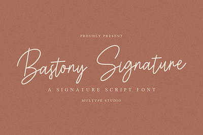 Bastony Signature Font By Multype Studio branding design font fonts logo script font typedesign typeface