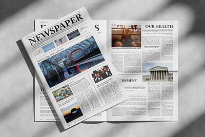 General Newspaper Design (Newspaper Design Project) app branding design graphic design illustration logo typography ui ux vector
