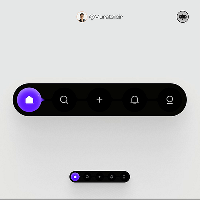 Navigation bar liquid-style bottom nav component interaction library menu menu bar minimal mobile app motion graphics nav bar navigate navigation navigation bar side bar tabs ux uı