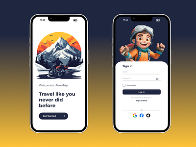 UI Case Study - Adventure Travel Mobile App figma ui