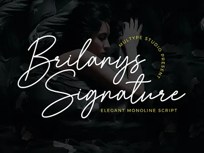 Brilanys Signature Font By Multype Studio branding design font fonts logo script font typedesign typeface