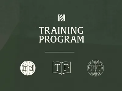 Training Program branding church design globe graphic design green lettermark logo logo design typography vintage