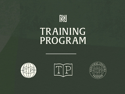 Training Program branding church design globe graphic design green lettermark logo logo design typography vintage