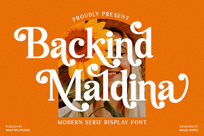 Backind Maldina Modern Font By Multype Studio branding design font fonts logo script font typedesign typeface