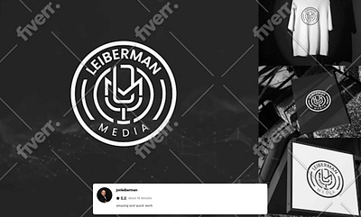 Minimal Podcast Media Logo Design, Letters L and M, LEIBERMAN . branding design graphic design illustration letters lm logo logomaker media minimal music podcast typography ui ux vector