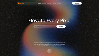 Hero Section Exploration ai background image blockchain clean ui design figma gradient graphic design hero hero exploration hero section neon ui radiant ui ui ui design ui exploration uiux vibrant ui