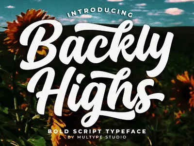 Backly Highs Bold Script Font By Multype Studio branding design font fonts logo script font typedesign typeface