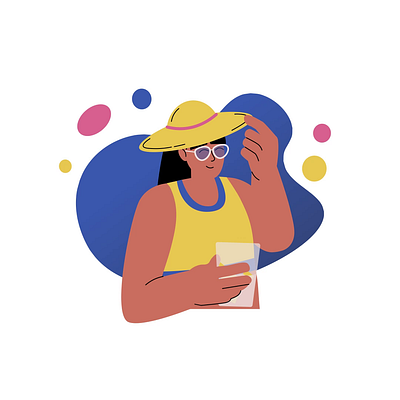 Summer Vibes Animation with Refreshing Drink and Relaxed Charact 2d animation beach character colorful creative design drink fun graphic lifestyle motion playful relaxing style summer tropical vibrant
