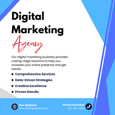 Digital Marketing Poster branding graphic design motion graphics ui
