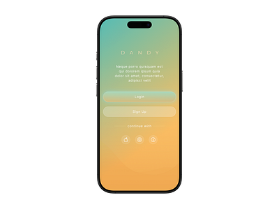 Mental Health App - Splash Page airy branding calm clean login sign up splash page