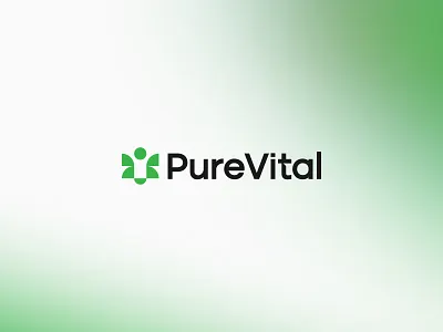 Pure Vital - Logo Design branding design graphic design illustration logo logo design logos logotype tech ui