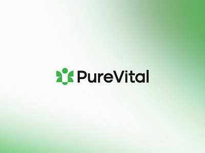Pure Vital - Logo Design branding design graphic design illustration logo logo design logos logotype tech ui