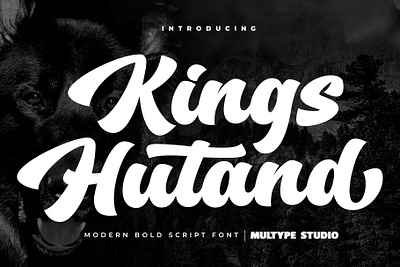 Kings Hutand Modern Script Bold By Multype Studio boldscript branding design font fonts logo script font typeface