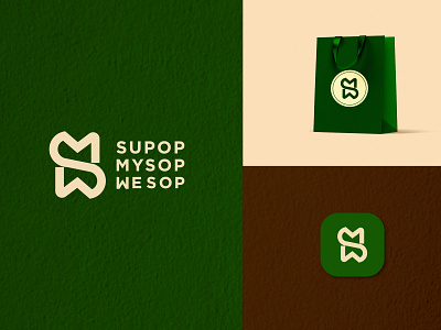 SMW logo mark brand identity branding design graphic design green branding icon initial logo lettermark logo logo design logos monogram organic brand