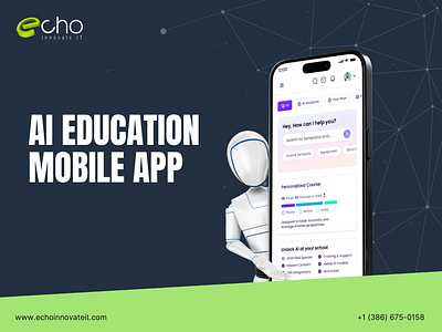 AI Education Mobile App branding graphic design ui