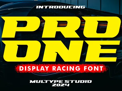 Racing Pro One Font By Multype Studio fontspace