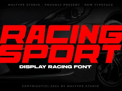 Racing Sport Display Font By Multype Studio fontspace
