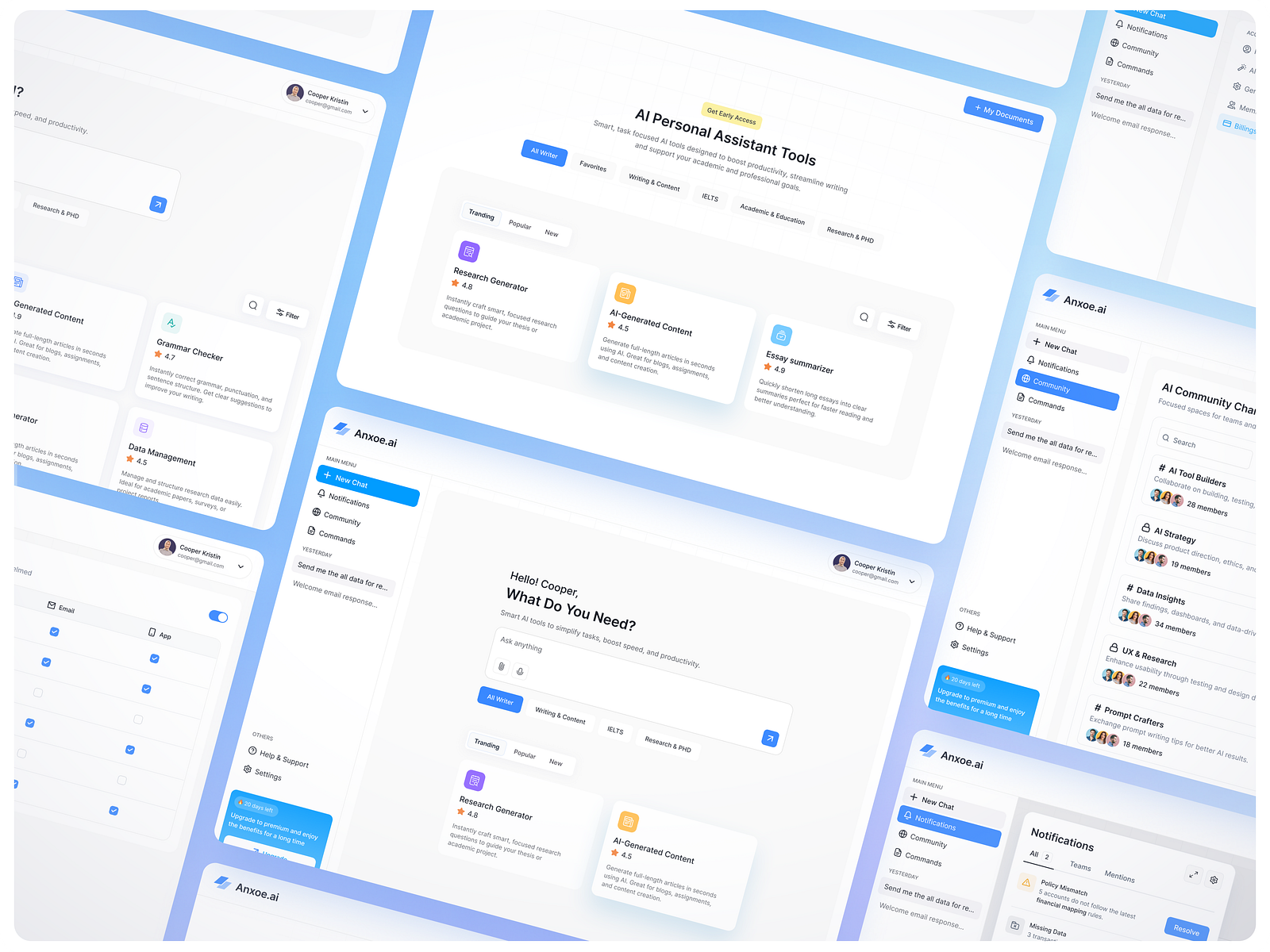 AI Writing Assistant Dashboard UX/UI design by Shadhin Ahmed on Dribbble