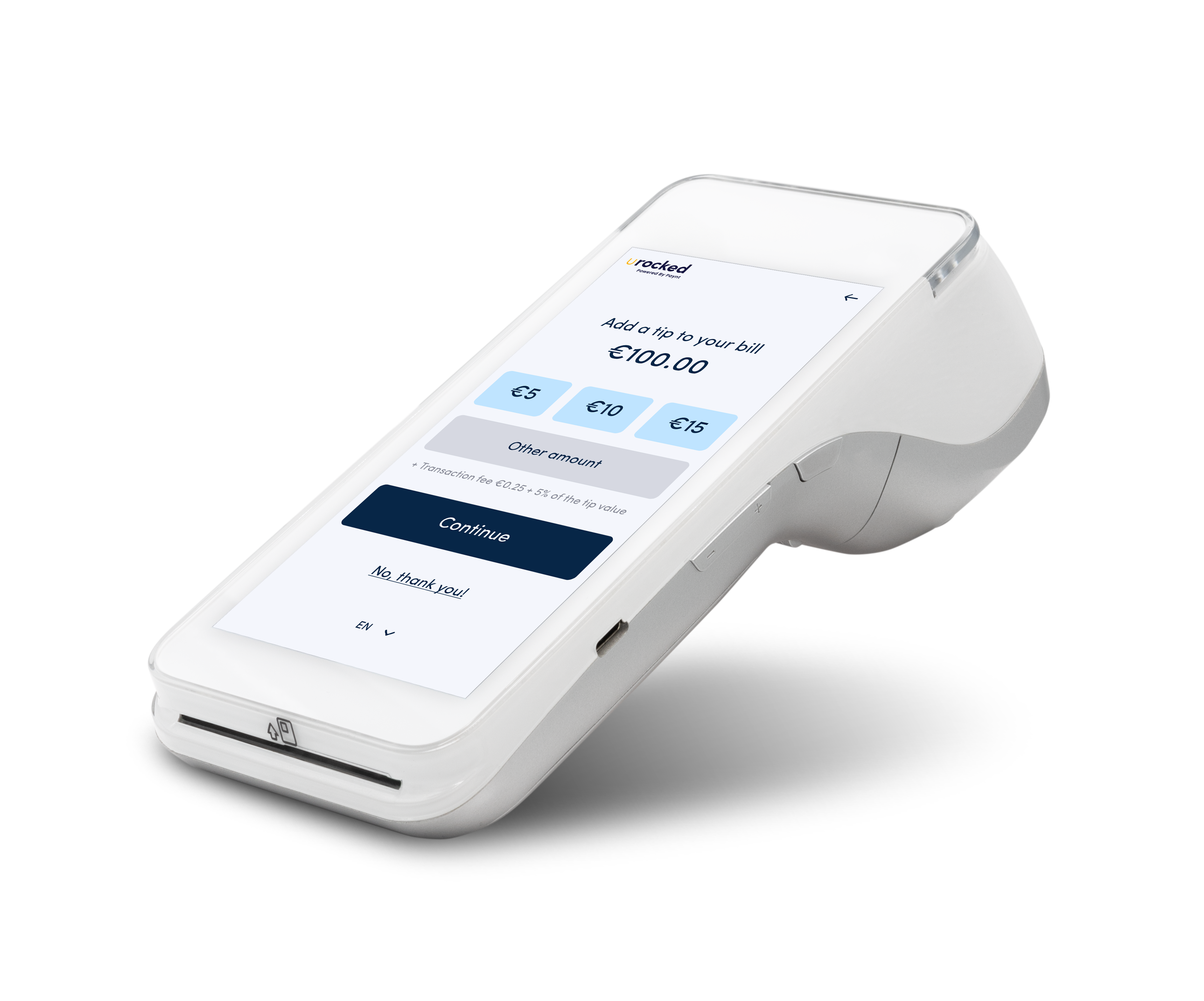 POS tipping login pos terminal tips ui ux