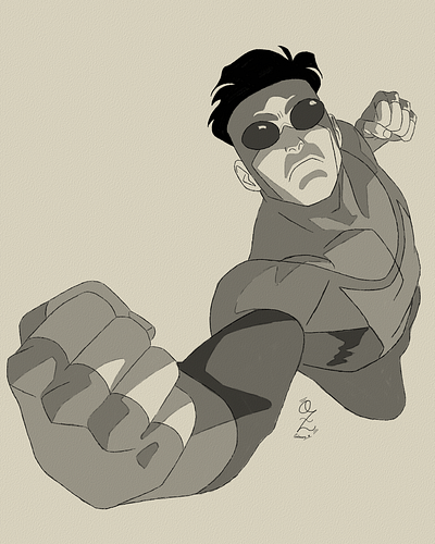 Invincible Drawing Sketch by Oz Galeano art arte boceto comic design dibujo drawing fanart hero illustration invincible ozgaleano sketch