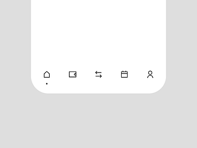 Bottom Navigation - Banking App app design bottom bottom nav figma plugin free icons minimal icons nav navigation product design svg icons ui ui desogm ui icons ux design