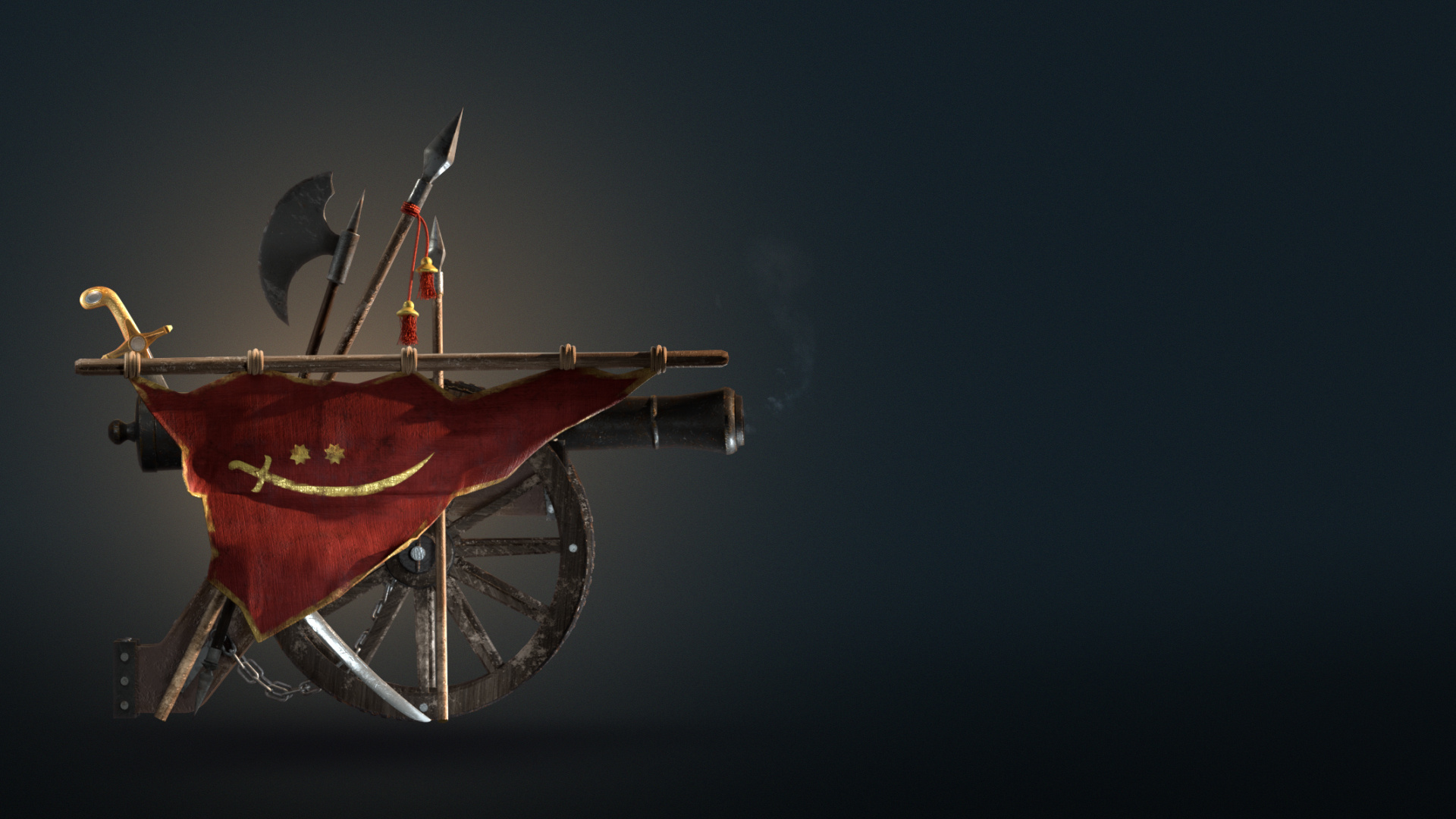 ICTV Star "Cossacks" 3d 3d art after effects brand identity c4d cinema4d design modeling motion design motion graphics texturing tv