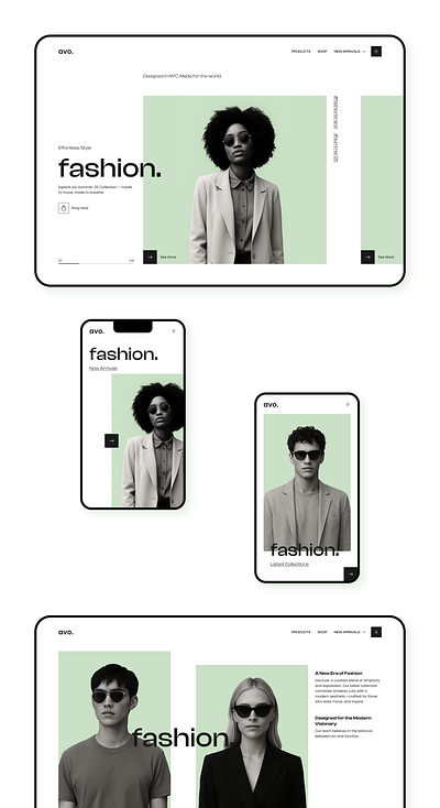 Elevated Essentials: Bold Fashion UI for Summer '25 branding creative creative design design dribbble ecommerce fashion figma interface lookbook minimal responsive ui ux webdesign