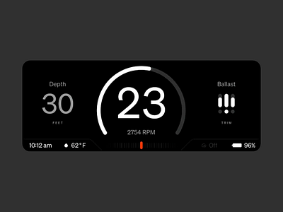 Precision Monitoring - Minimalist Gauge UI black clean clean ui dark mode data data display design info information gathering landing page minimalist modern product ui simple speed ui ux uxui