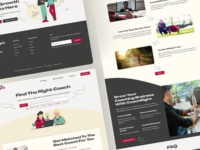 Branding & Website For A Coaching Platform brand identity brand style guide branding coaching coaching platform graphic design illustrations logo logo design startup ui web design website website design