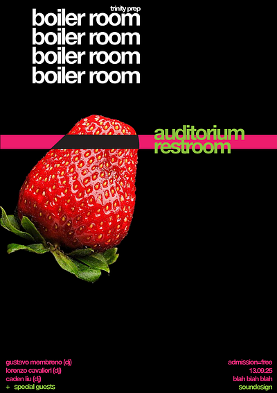 Boiler Room Mock Graphic graphic design