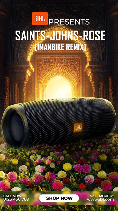 Product Manipulation Design advertising camelk bag graphic design jbl speaker manipulation design marketing mojo product socialmedia design