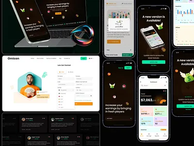 Affiliate App, Dashboard & Landing Page Exploration affiliate affiliate app affiliate dashboard affiliate dashboard session affiliate landing page affiliate payment history affiliate user profile app branding dashboard design landing page payment gateway payment history session session history ui uiux ux web ui