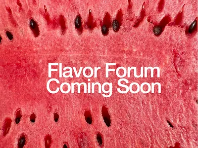 Fruit Flavor Forum Promotion graphic design