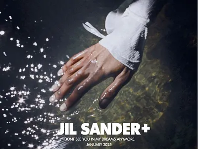 Jill Sander promotion mock-up graphic design