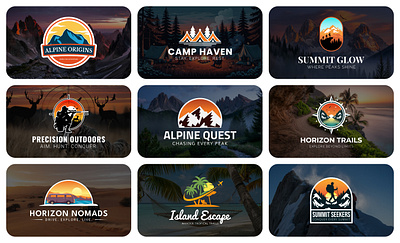 Adventure Camping Hiking Hunting Mountain Outdoor Tourism Logo adventure logo branding logo design business logo camping logo hiking logo hunting logo logo logo design logo family jr minimal logo minimalist logo mountain logo outdoor logo professional logo tourism logo travel logo