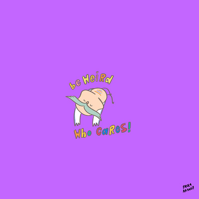 Be weird character design illustration procreate trixie trixiethelittlowl