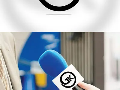 GK news logo branding graphic design logo