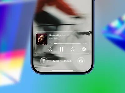 Liquid Glass – iOS 26 Lock Screen 🔒 apple graphic design ios ios 26 iphone liquid glass lock screen product design ui ux