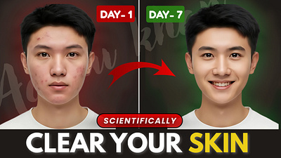 Clear Your Skin Youtube Thumbnail graphic design graphicdesign thumbnail thumbnaildesign thumbnails youtube youtubedesign youtubethumbnail youtubethumbnaildesign
