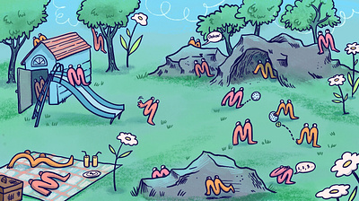 mpcs everywhere! cartoon colorful cute illustration tech