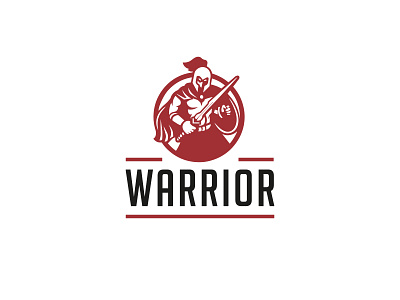 Warrior logo soldier sword swordman troy warrior warrior logo warrior logo design