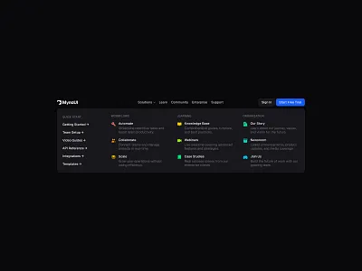 Dark Nav Bar 🔧 dark design landing landing page menu minimal nav saas ui web design
